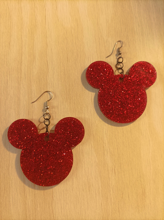 Red Mickey Glitter