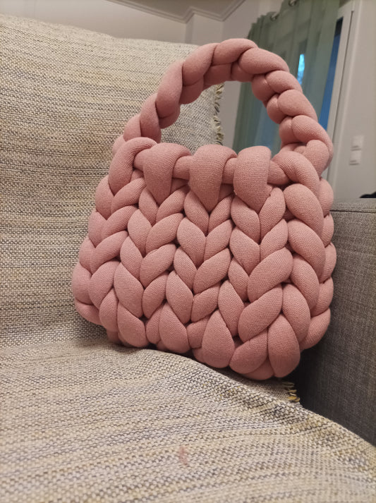 Dusty Pink Yarn Bag
