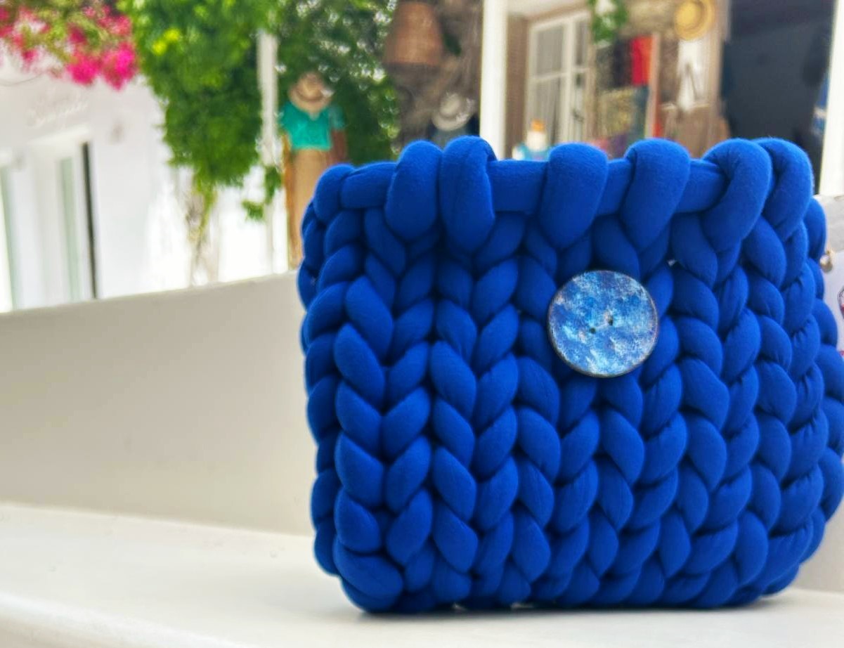 Mini Blue Yearn Bag