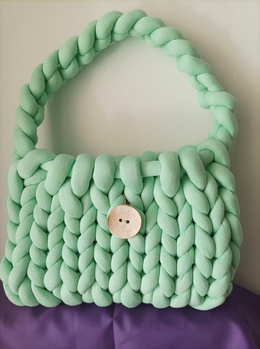 Mint Yarn Bag