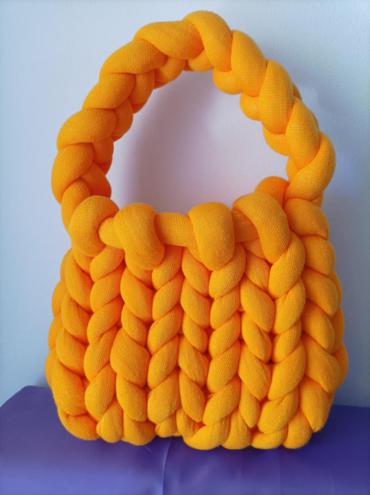 Orange Yarn Bag